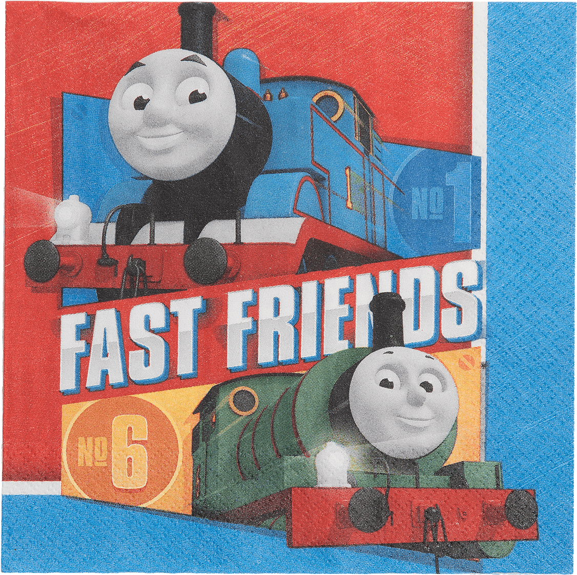 Thomas & Friends Napkins - Thomas (1400x1400), Png Download