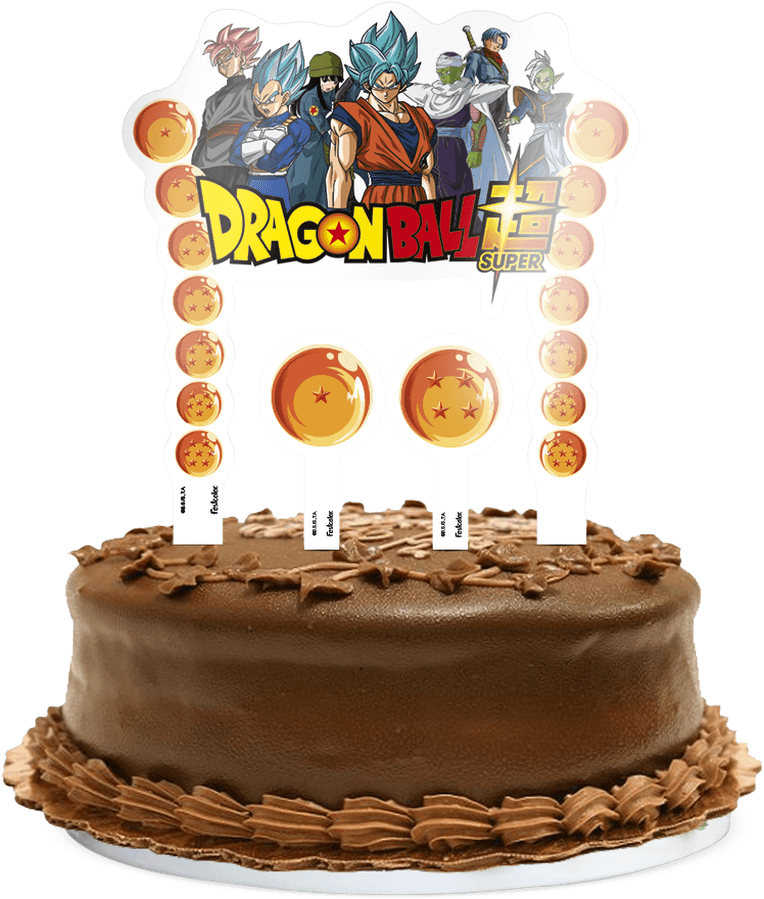 Enfeite Para Topo De Bolo Dragon Ball Super 03 Unidades - Topo De Bolo Dragon Ball (900x900), Png Download
