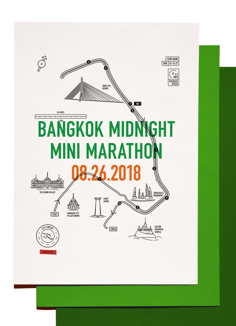 Prd Img Unframed Paper Bangkok Mini Marathon - Don T Drink Too Much (1000x1500), Png Download