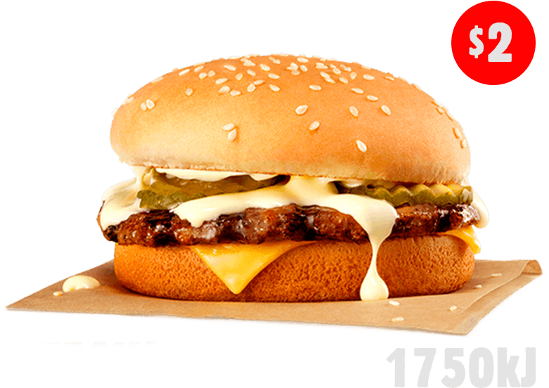 Cheesy Cheeseburger - Cheesy Burger Hungry Jacks (800x600), Png Download