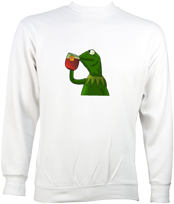 Kermit Tea - Sweatshirt (680x680), Png Download