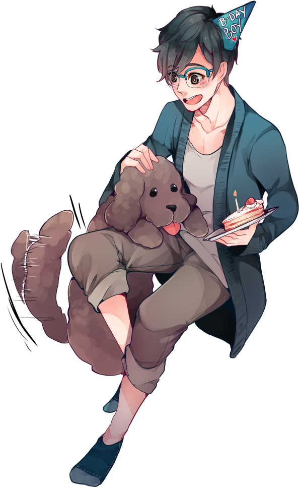 Love How Yuri Went From Birthday Pat To After Party - Illustration (800x1131), Png Download