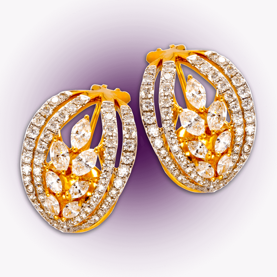 Diamond Studded Bali - Diamond Bali (885x885), Png Download