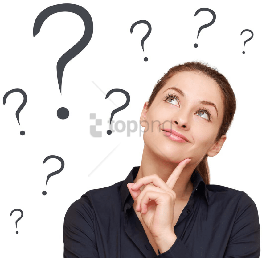 Free Png Business Woman Thinking Png Image With Transparent - Business Woman Thinking (850x834), Png Download