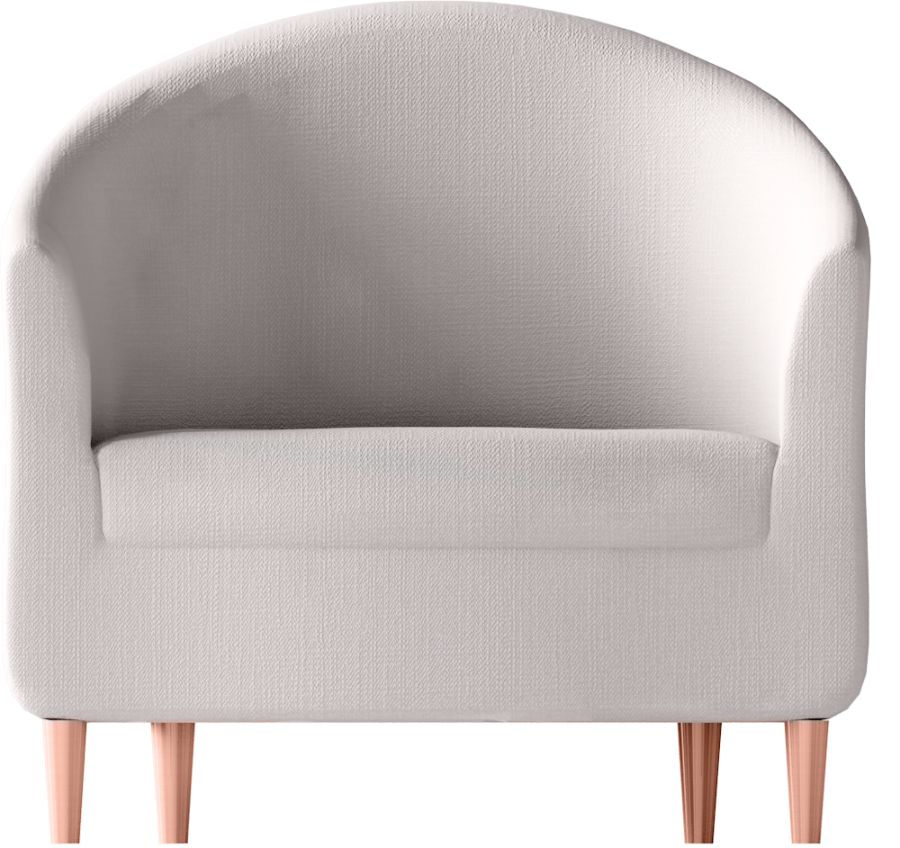Frontview - Armchair Front View Png (1000x942), Png Download