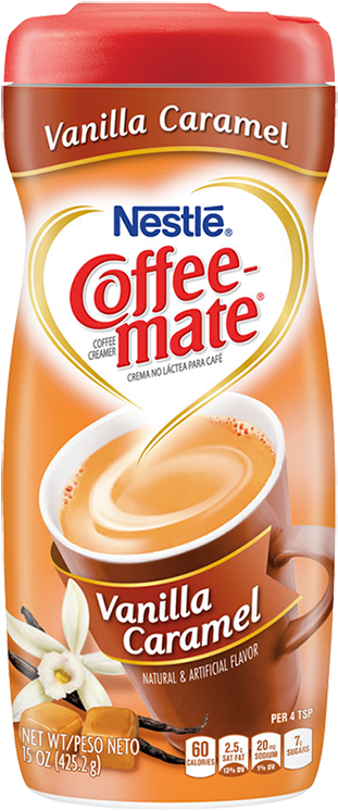Coffee Mate Vanilla Caramel Sugar Free (750x750), Png Download