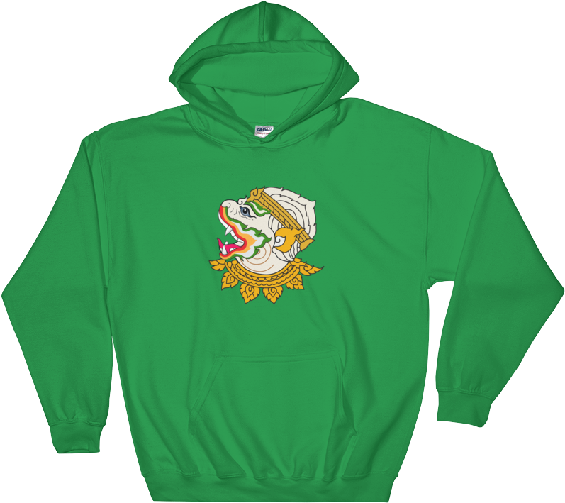 Hanuman Rsr Pf Mockup Front Flat Irish Green - Sweatshirt (1000x1000), Png Download