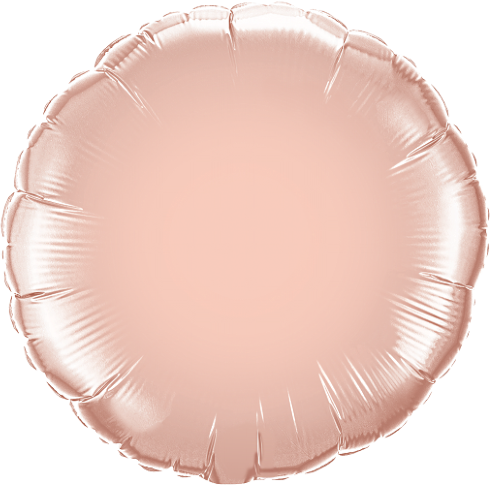 Rose Gold Round Foil Balloon (1000x1000), Png Download
