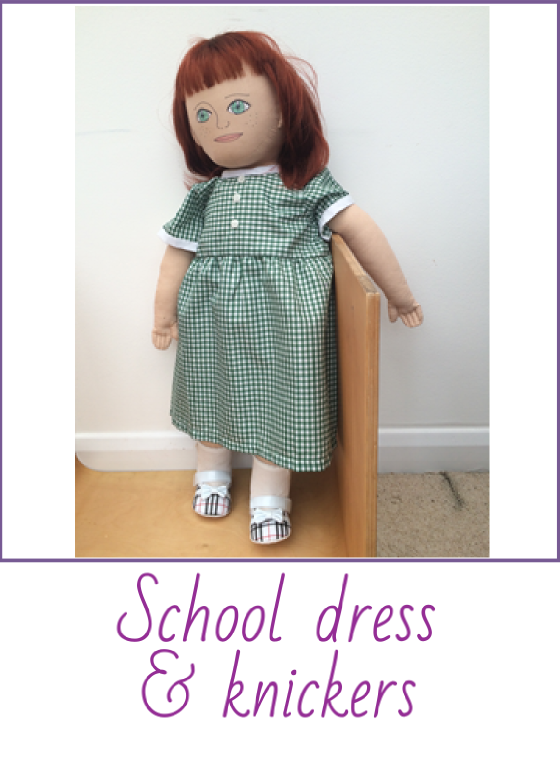 School Dress - Doll (560x775), Png Download