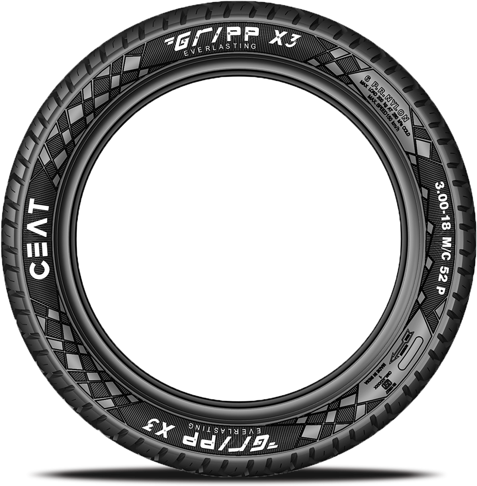 Gripp X3 95976122 Gripp X3 257854719 - Ceat X3 Bike Tyre Price (1200x1200), Png Download