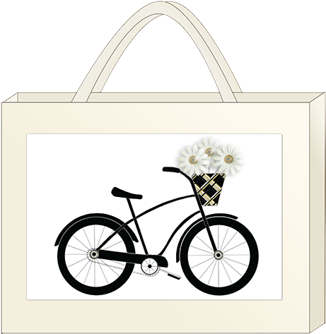 Swanky Flower Bike - Hybrid Bicycle (683x500), Png Download