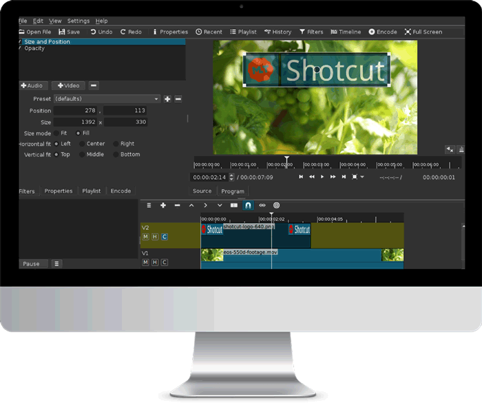 Because Windows Movie Maker Is No Longer Available - Download Shotcut Video Editor (700x586), Png Download
