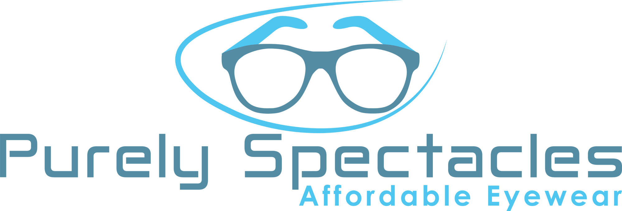 Purely Spectacles Affordable Eyewear - Graphic Design (2000x679), Png Download