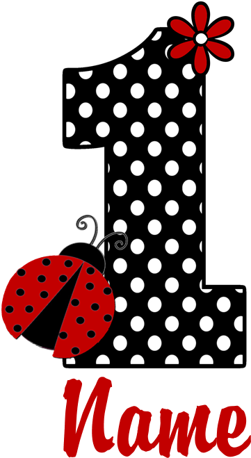 1st Birthday Ladybug Long Sleeve Infant Bodysuit - 1st Birthday Png Pink (700x700), Png Download