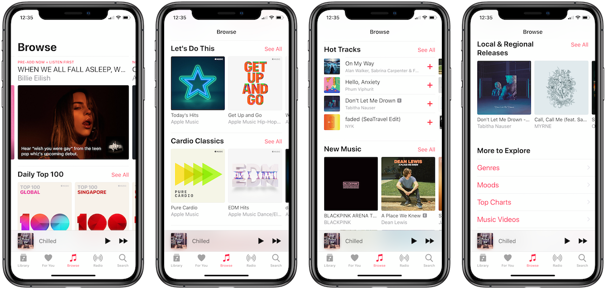 Apple Music Browse - Iphone (1200x573), Png Download