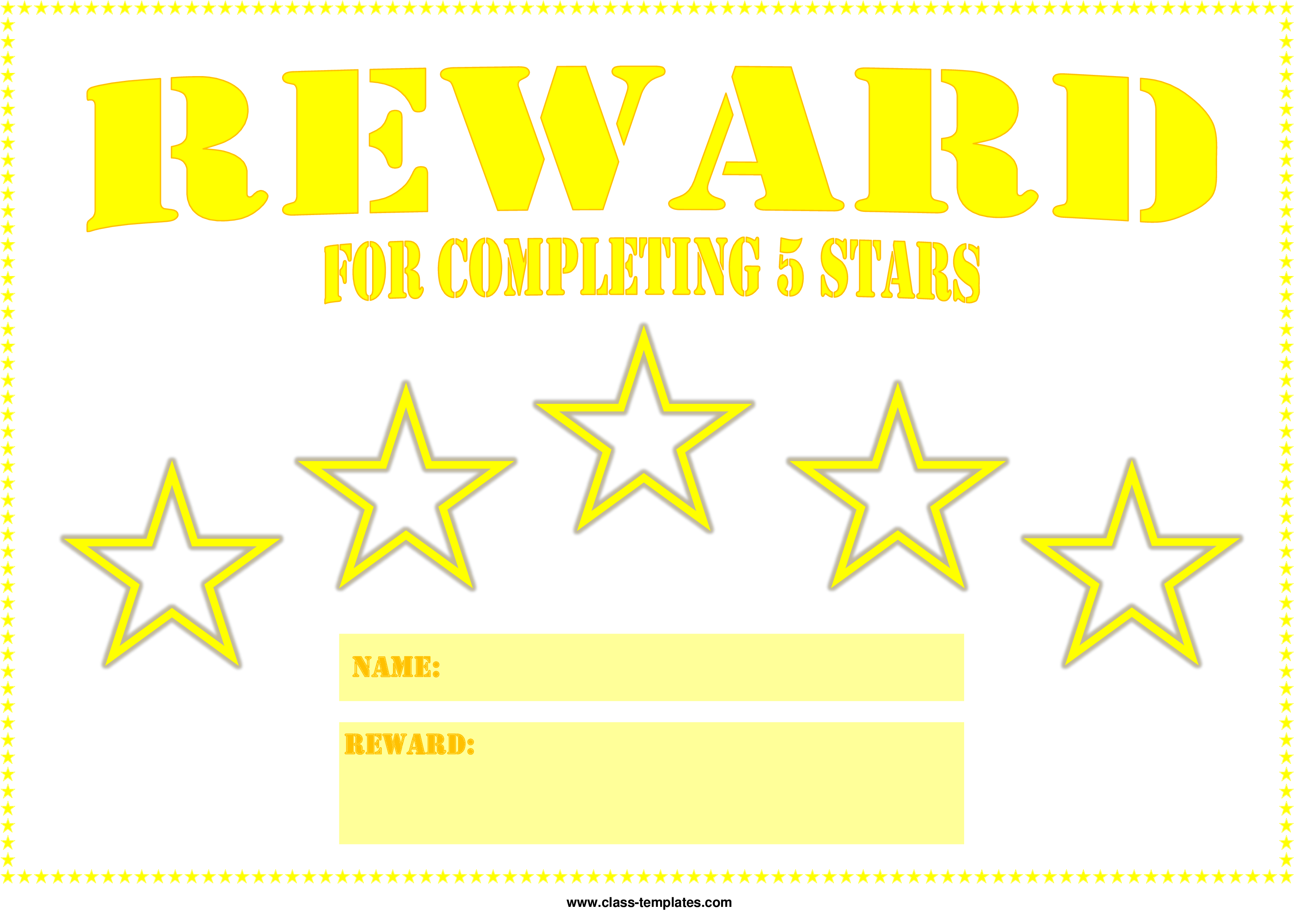 5 Star Printable Reward Certificate Main Image Download - Zenith Watches Logo Png (3508x2481), Png Download