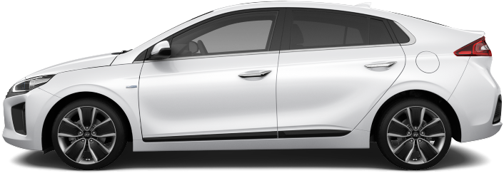 Hyundai Ioniq - Hyundai Ioniq Polar White (1024x462), Png Download