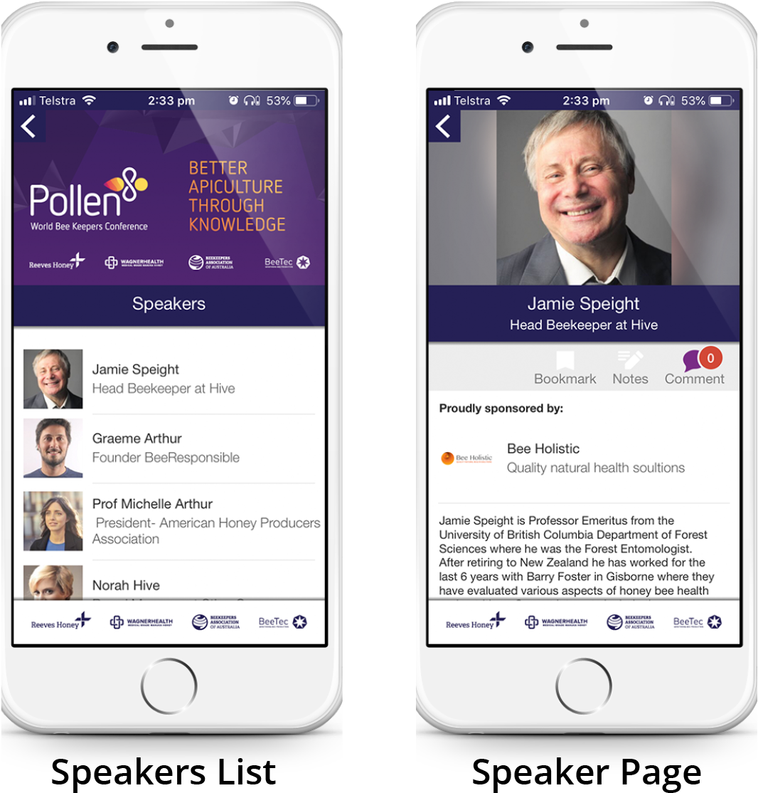 Individual Speaker Pages Are Able To Include A Bio, - Iphone (1667x1250), Png Download