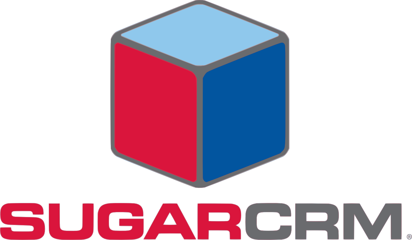 Sugarcrm Is A Web Based Crm Solution Written In Php - Sugar Crm Png Logo (1410x821), Png Download