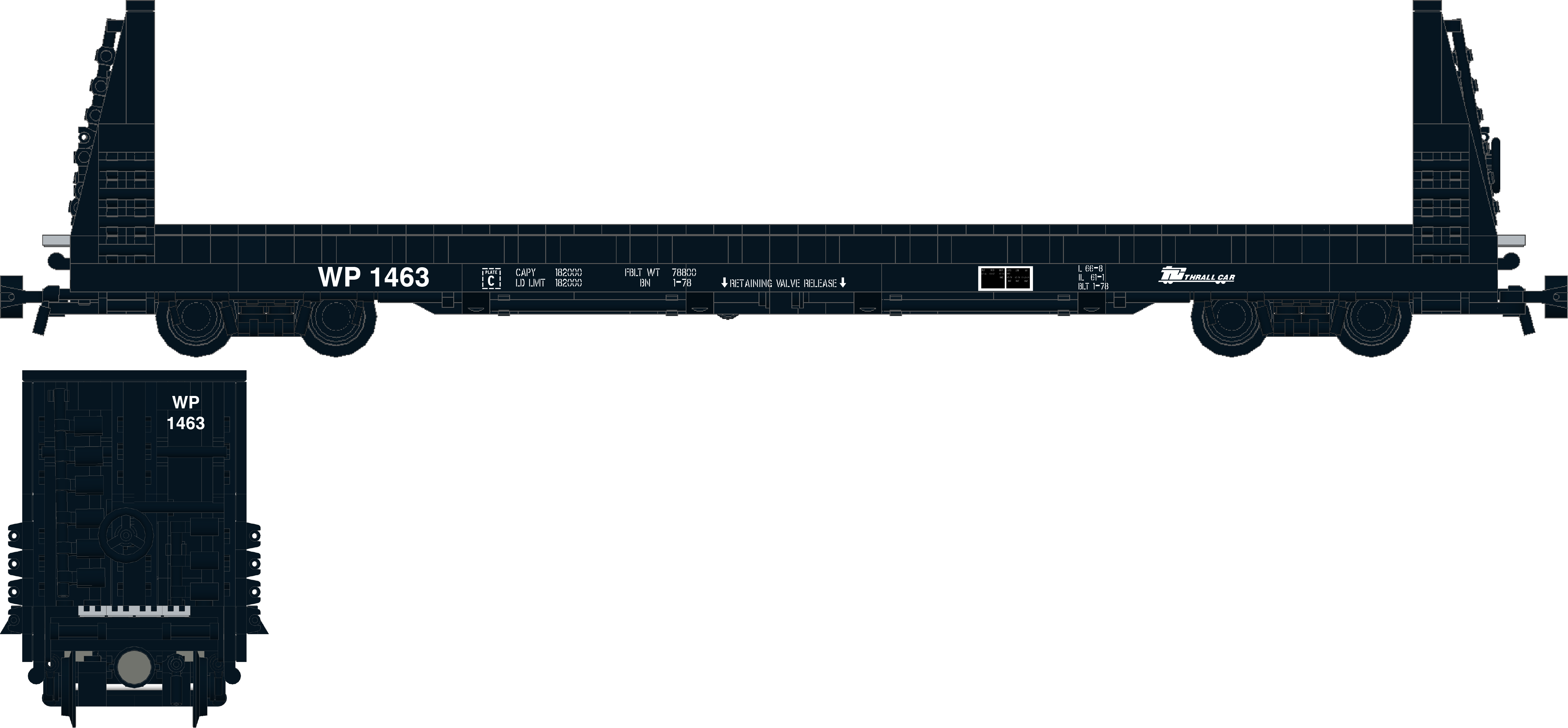 Western Pacific Decals For The Thrall - Rifle (5300x2460), Png Download