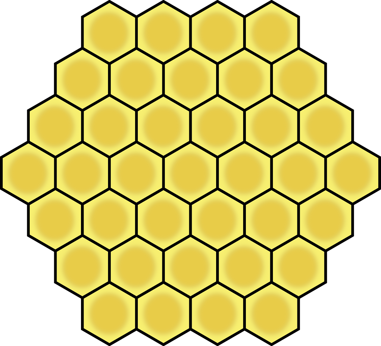 Honeycomb Honey Bee Beehive Hexagon Free Commercial - Honeycomb Circle (836x750), Png Download