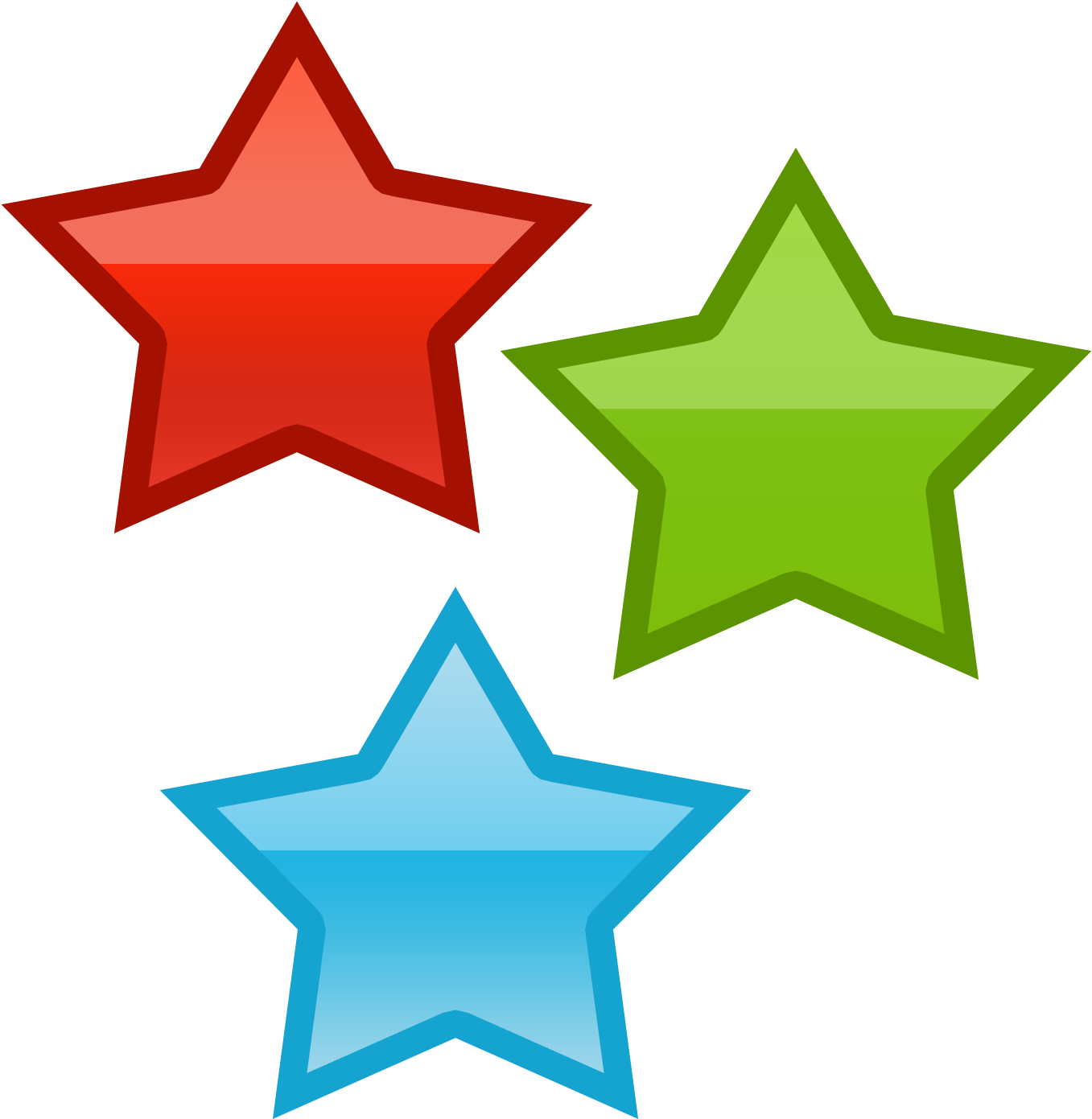 Three Stars By Worddraw Three Stars By Worddraw - 3 Stars Clipart (1402x1437), Png Download