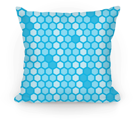Blue Geometric Honeycomb Pattern Pillow - Ic Imei Iphone 7 Plus (484x484), Png Download