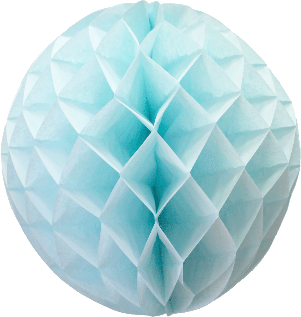 16 Inch Blue Honeycomb Lanterns - Paper (1055x1055), Png Download