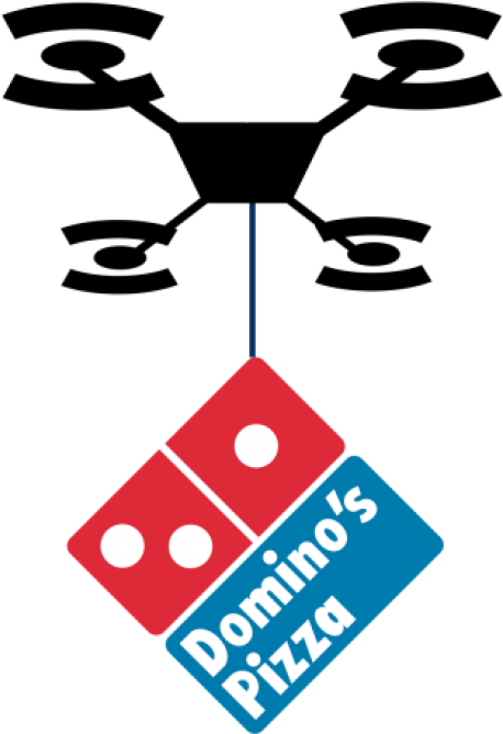 Unlikely Drone Uses - Dominos Pizza (1170x728), Png Download