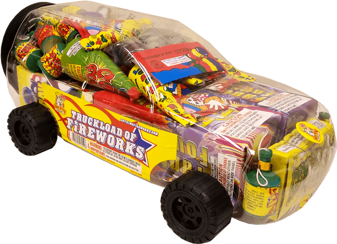 Truckload Of Fireworks - Off-road Vehicle (700x700), Png Download