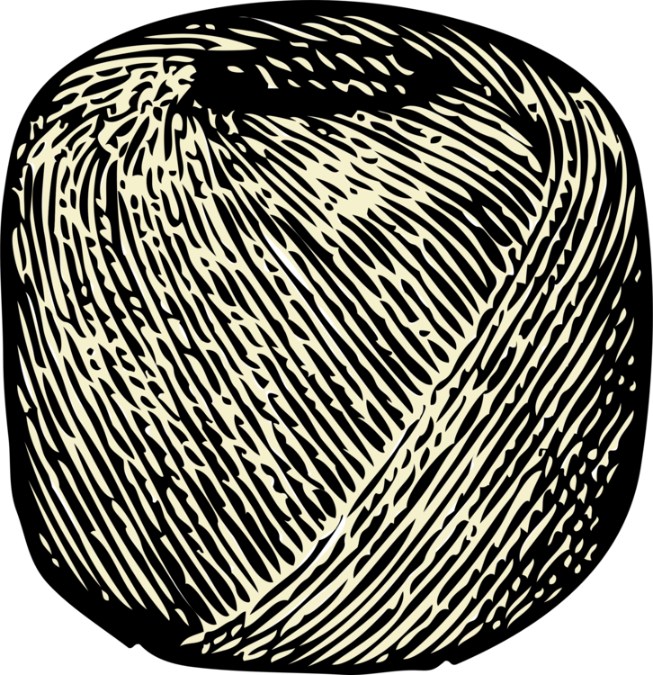 String Twine Document Yarn - Ball Of String Clipart (726x750), Png Download