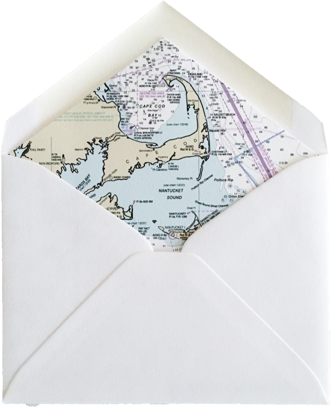 Lobster Letterpress Cards With Cape Cod Nautical Chart - Cape Cod (900x900), Png Download