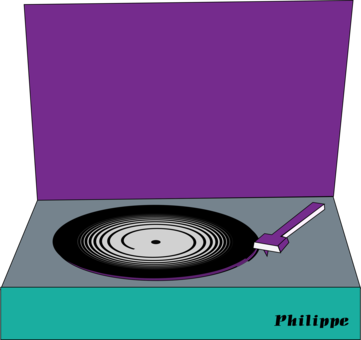 Phonograph Record Computer Icons Sound Disc Jockey - Phonograph Record (361x340), Png Download