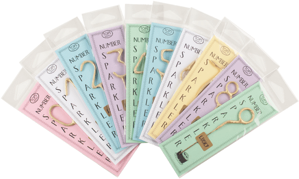 Light Up The Night With Mini Number Sparklers - Cash (600x600), Png Download