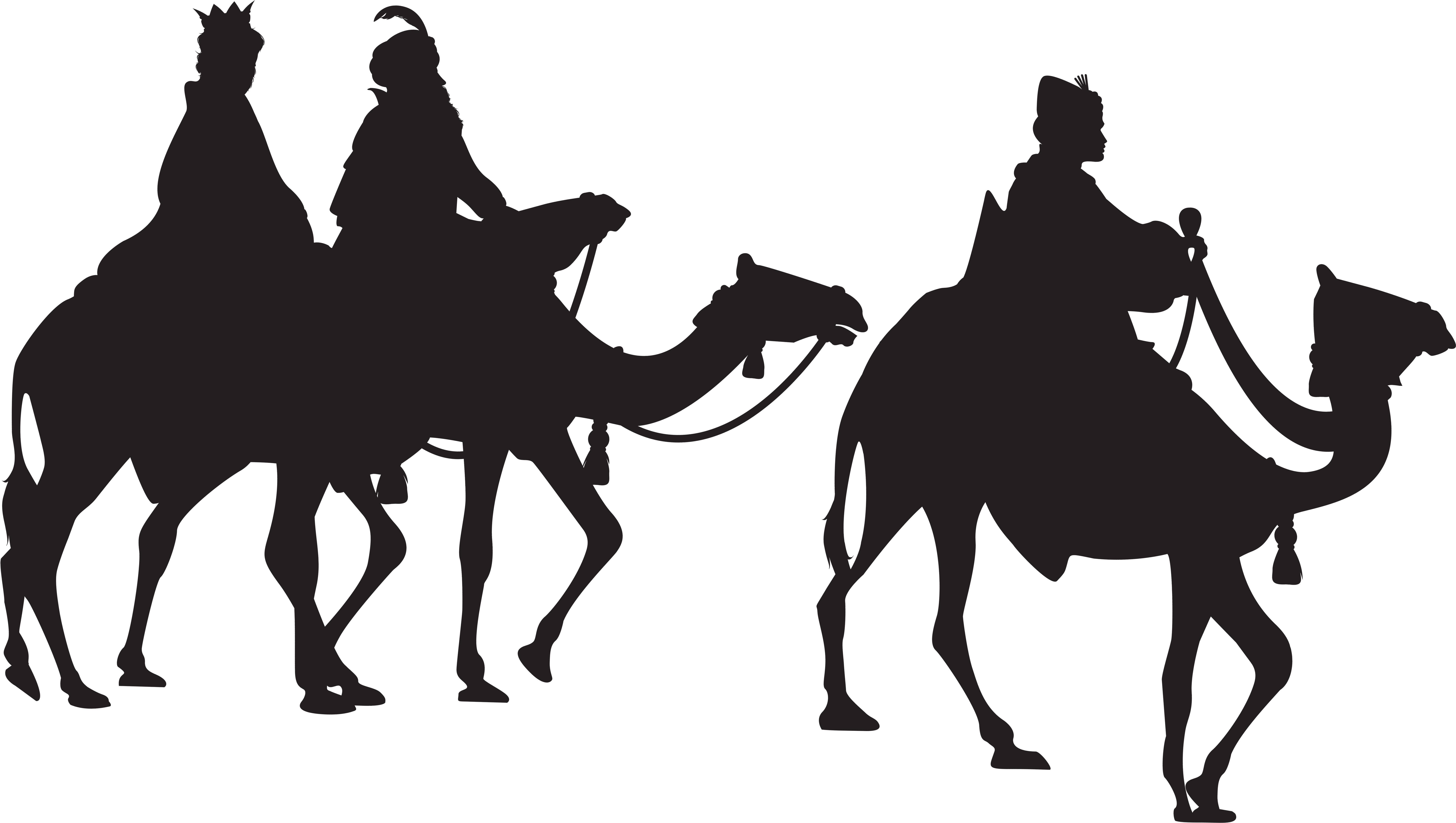 Https - //gallery - Yopriceville - Com/var/resizes/free- - 3 Kings Silhouette (8000x4617), Png Download