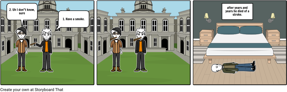 Don't Smoke - Cartoon (1164x385), Png Download