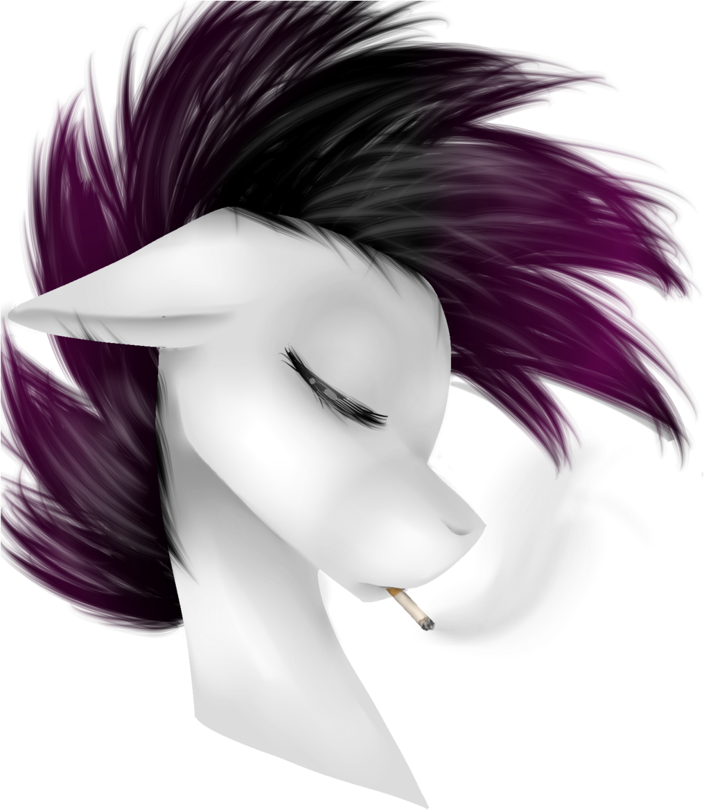 Thenelliee, Cigarette, Oc, Oc Only, Safe, Simple Background, - Cartoon (1024x1365), Png Download