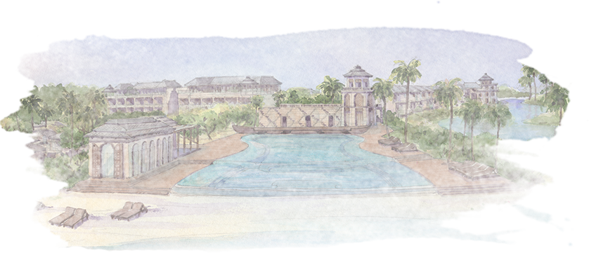 Devasom Experience - Swimming Pool (838x361), Png Download