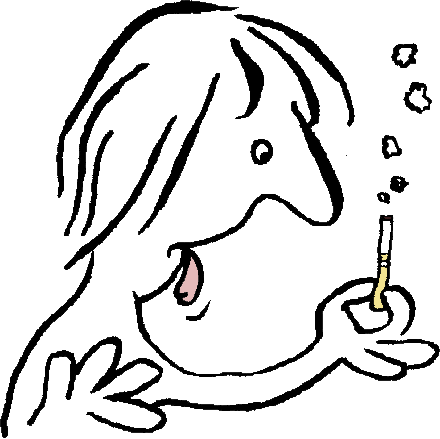 Stop Smoking - Line Art (1490x1461), Png Download