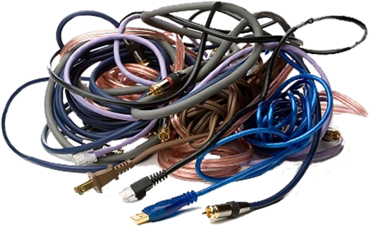 Wires - Tangled Cords (544x343), Png Download