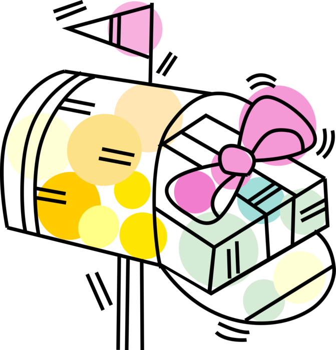 Vector Illustration Of Letter Box Or Mailbox Receptacle - Pocket Guide On First Aid (671x700), Png Download