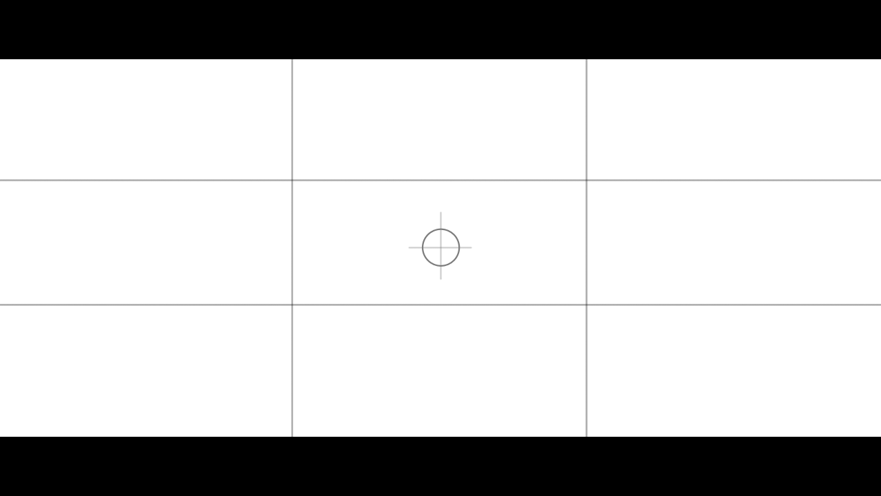 Cinemascope 1280×720 Con Regla De Tercios - Monochrome (1280x720), Png Download