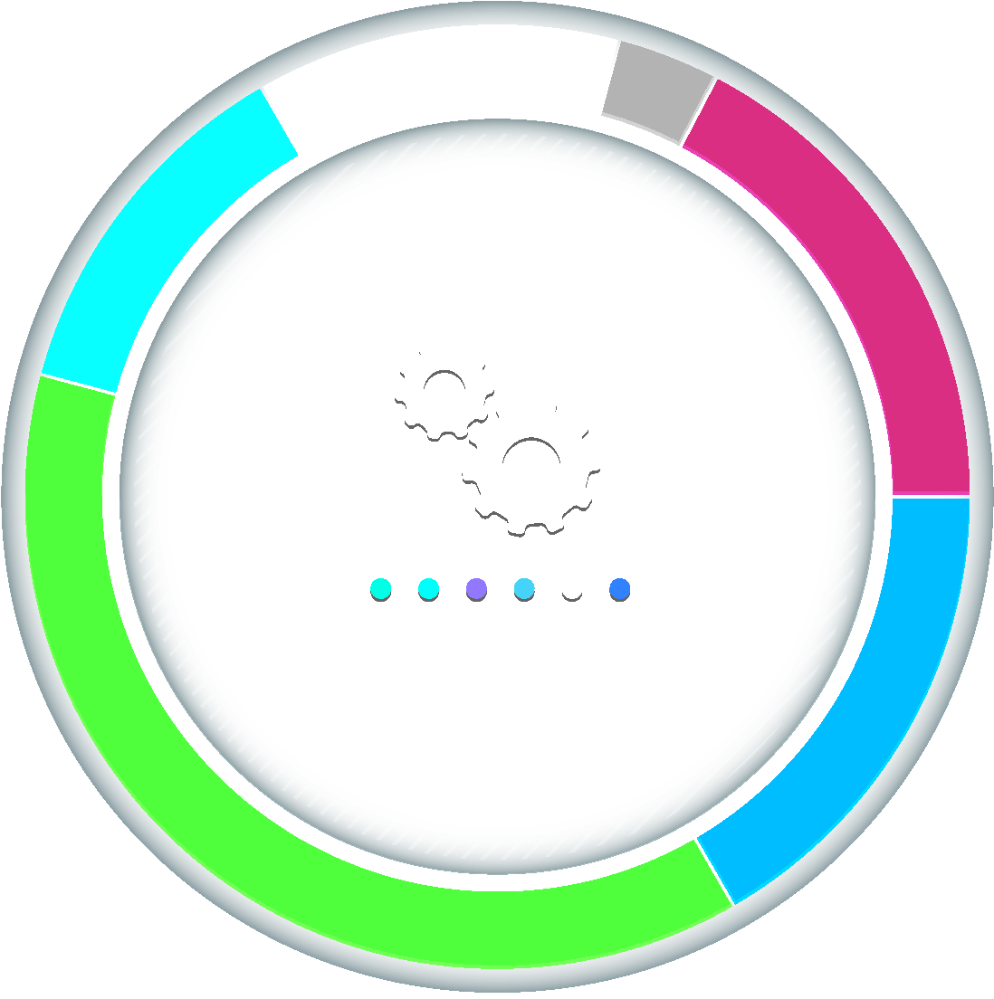 Vector Color Round Label Element - Circle (1772x1378), Png Download