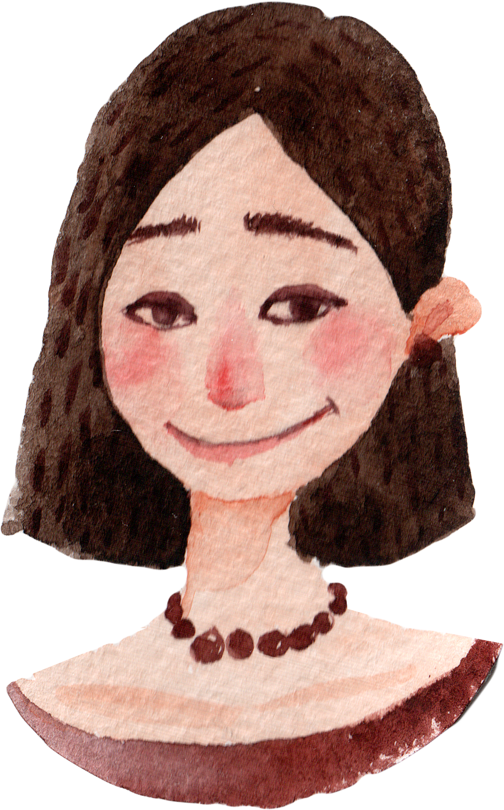 Hand Painted Confident Girl Png Transparent - Illustration (1013x1627), Png Download