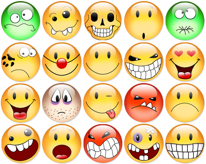Aqua Smiles Icons By Julia Nikolaeva - Smiles (700x557), Png Download