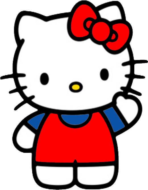 2d Hello Kitty - Hello Kitty Png (526x703), Png Download
