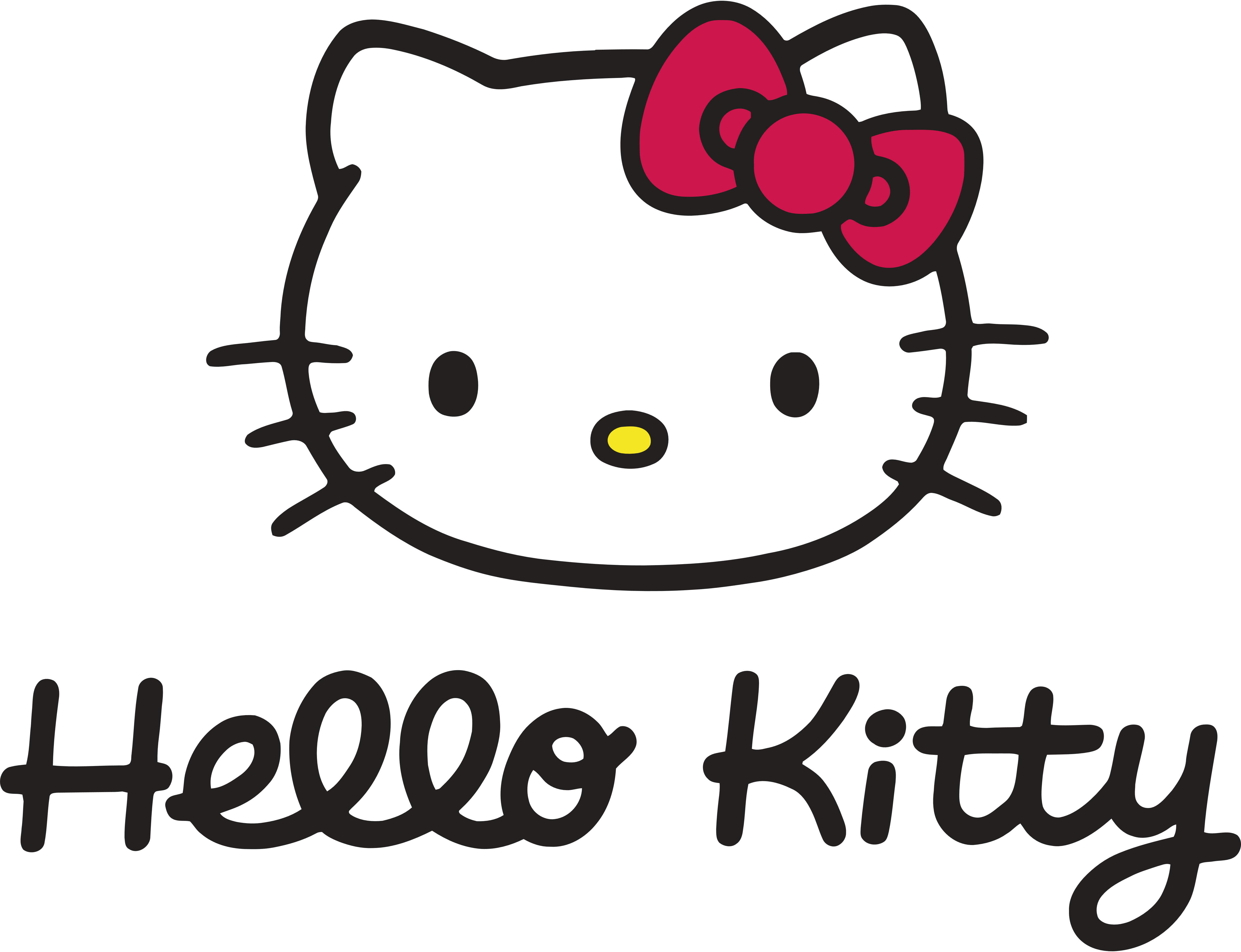 Go To Image - Hello Kitty Logo .png (5000x3834), Png Download