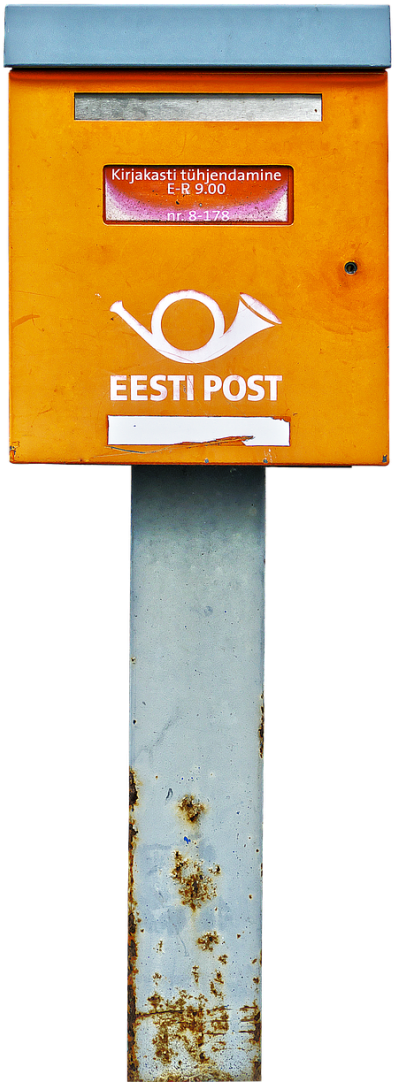 Mailbox,letter Boxes,post Horn,post Einwurf,postkasti,post - Post Box (500x1132), Png Download