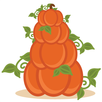 Stacked Pumpkins Free Svg Cut File Free Cut Files Cute - Stacked Pumpkins Clipart (432x432), Png Download