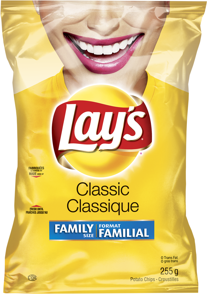 255g Layssmiles Classic - Lays Chips (768x1016), Png Download